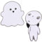 EHDWXVZM 2 Stück Cartoon-Geister-Pins, Prinzessin Mononoke-Brosche, Halloween-Brosche, Kinderbrosche, Lustige Dekorative Requisiten, Niedliches Metallabzeichen