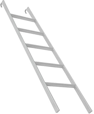 116cm 130cm 140cm 150cm 160cm 170cm Bunk Bed Ladders, Hook Egress Window Ladder with Rubber Foot Pads, Heavy Duty Cabin Over Cab Caravan Bunk Bed Rope Ladder (Color : White, Size :