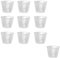 10 piezas Tazas Medidoras Cocción Precisas, Tazas medidoras para la olla arrocera, taza medidora para olla arrocera 160 ml, Tazas medidoras plástico para arroceras, vasos de mezcla de plástico