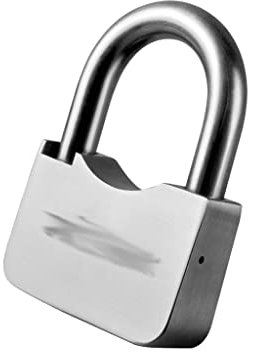 QMOWIZ Lucchetto armadietto Lucchetto con 4 Chiavi Gancio Serratura Diametro 12 Mm Lucchetto in Acciaio Inox Adatto per Garage Door Warehouse Lucchetto
