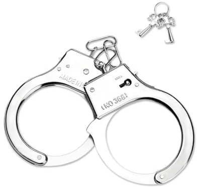 Esposas de juguete, accesorios para niños, esposas, insignias, juguetes de policía para niños, placa de policía, para cosplay, carnaval, fiesta de Halloween, disfraz, esposas de policía, accesorios