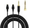 Toxaoii Cable de audio HD600 compatible con auriculares Sennheiser HD660s, HD6xx, HD650, HD58X, HD580, HD565, HD545, HD535, auriculares (muelle helicoidal)