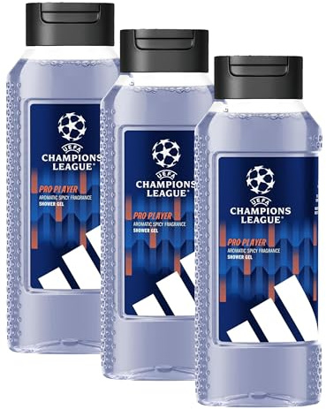 adidas UEFA Champions League PRO PLAYER Edition - Gel Douche 250 ml (Lot de 3)