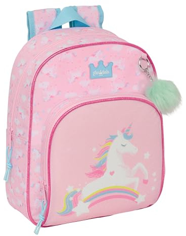 safta GLOWLAB Kids Kinderrucksack, ideal für Kinder verschiedener Altersgruppen, bequem und vielseitig, Qualität und Widerstandsfähigkeit, 28 x 10 x 34 cm