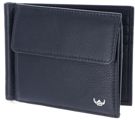Golden Head Leder Geldbörse Geldklammer Capri RFID Protect Clip-Scheintasche 1921 Blau dunkelblau