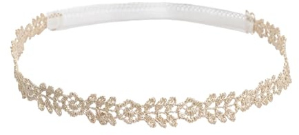 ZEBKEL Cerchietto Neonata Pizzo, Fascia Elastica Per Neonata, Accessorio Capelli Per Battesimo
