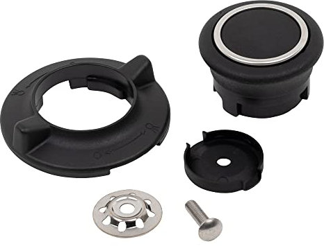 MaxxGoods - Ersatz Deckelknopf inkl. Schraubmaterial - Backofenfester Deckelgriff mit Entlüftungsventil, hitzebeständig bis 260°C, Spülmaschinenfest - Glasdeckel mit Loch kompatibel allen Herstellern