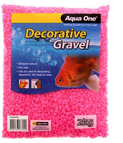 Aqua One Gravel Pink 2Kg 7Mm