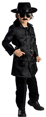 Dress Up America 785-S 1 Spionageagentenkostüm für Jungen Größe, Schwarz, 4-6 Jahre (Taille: 71-76 Höhe: 99-114 cm)