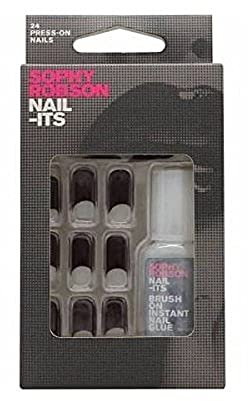 Sophy Robson Nail-Its False Nails Dark Red Half Moon 24 Press-On Nails