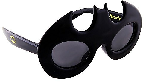 Sunstaches DC Comics Batman Fledermaus-Figuren-Sonnenbrille, Partyzubehör, UV400