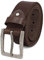 ROYALZ Antik Vintage Ledergürtel für Herren Büffel-Leder aus robusten 4mm Voll-Leder Jeans-Herren-Gürtel mit Dornenschließe 38mm, Farbe:Dunkelbraun, Größe:100