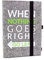 Luxflair Edles Filz Notizbuch in graumeliert, Flock-Aufdruck When nothing goes right go left, A5 kariert 50 Seiten Notizblock, edler Einband oder Umschlag als Hefteinband oder Hülle geeignet