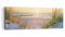 Panorama Bilder auf Leinwand Düne Strand Meer Leinwandbild mit Rahmen 90x30cm Wandbilder Dekoration Wohnzimmer Schlafzimmer Küche Klein Wanddeko Bild Wand Kunstdruck Art Wall Decor Canvas AB90x30-3989