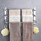 HONPHIER® Porte Serviette Chromé étagère Serviette Porte-Serviettes en Acier Inoxydable étagère Serviette Salle de Bain Porte Serviettes Mural Environ 60CM