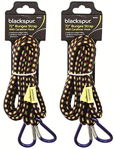 Garden Mile® - Corda elastica resistente da 61 cm, con gancio a sgancio rapido e gancio a moschettone in alluminio, massima resistenza