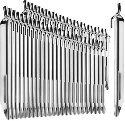 com-four® 48x Zelt-Heringe aus Stahl - robuste Erdnägel in V-Form für Camping und Outdoor - ideal für normalen Boden 235mm - V Profil
