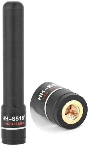 HH-S518 + SMA-Kurzantenne mit 144/430 MHz und hoher Verstärkung für Funkgeräte