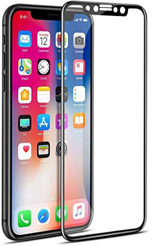 GAPlus iPhone X XS Screen Protector, iPhone X A1901 A1865 A2097 Tempered Glass Film [Full-Coverage][Case Friendly] Screen Protector for Apple iPhone X XS 10