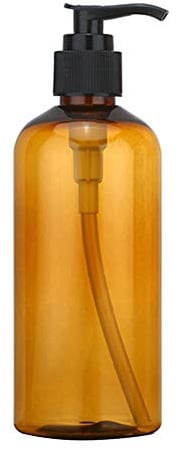 Danigrefinb Empty Refill Refillable Bottle Dispenser Container 100/200/300ml Lotion Shower Gel Empty Refill Pump Bottle Soap Holder Dispenser(Brown 300ml)