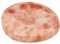 Edelstein Scheibenstein 3-5 cm + Edelsteinkarte | Handschmeichler Taschenstein Massagestein | Lebensquelle Plus (Sonnenstein, orange)