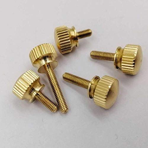 10 STÜCK M3 M4 M5 M6 Hand festziehen Messing-Rändelschrauben Kupfer-Twist-Rändelschrauben Computer Chass Bolt Rändelschraube, 6 mm, M4