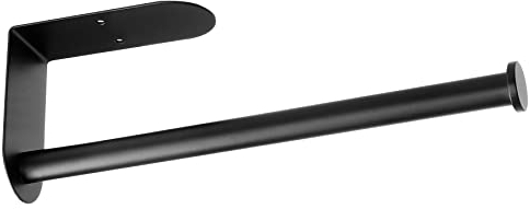 Schwarz Küchenrollenhalter Ohne Bohren, OBODING, Edelstahl SUS304 Küchenpapierhalter Wand Montiert für Küche und Badezimmer (Schwarz)