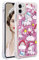 QIWEIQING Kompatibel mit iPhone 8 Plus Glitzer Hülle,Mädchen Glitzern Handyhülle,Paillette Flüssigkeit Clear Silikon Schutzhülle für iPhone 6s Plus / 6 Plus / 7 Plus / 8 Plus Einhorn YB