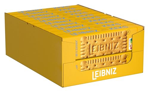 LEIBNIZ Butterkeks -30 % Zucker, 20er Pack, zuckerreduzierte Butterkekse, knusprige Kekse in Großpackung als Vorrat oder zum Verkauf (20 x 150 g)
