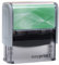 Selbstfärbender Stempel easyprint 1 grün – personalisierbarer Firmenstempel, Namensstempel, Adressstempel oder sonstiger Textstempel – Abdruck ca. 38x14 mm mit bis zu 4 Zeilen