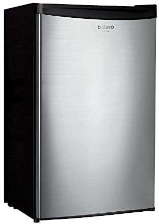 Cecotec Frigorífico Mini Bolero CoolMarket TT 90 Inox. 90 Litros, Puerta Reversible, Control de temperatura regulable, 5 Estantes y Compartimiento de conservación, Color Inox