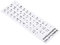 PATIKIL Arabic Keyboard Layout Stickers, 2 Pack Universal Keyboard Replacement Cover for Notebook Desktop Computer Keyboards, White Background Black Lettering