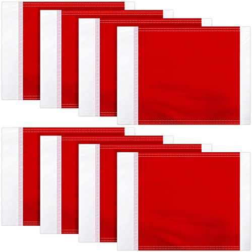 Mepase 4 Pcs Replacement Soccer Flags Red Soccer Corner Flags Referee football Equipment for Football Track Volleyball Training Match Accessories