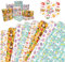 HOWAF 8 Ostern Geschenkpapier Ostern Kinder, Ostergeschenkpapier Oster Geschenkpapier Osterhase Osterhasen Geschenkpapier Ostereier Osterküken Geschenkpapier für Ostern Geschenke Verpackung, 50x70 CM