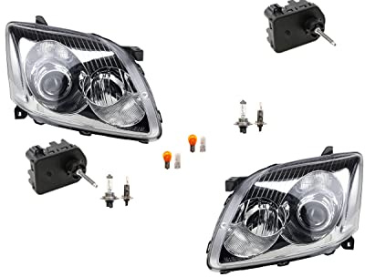 Johns, Scheinwerfer passend für Toyota Avensis T25 03-06 Leuchtmitt. Li Re + Stellmotor