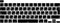 MiNGFi Silicone Russian/QWERTZ Keyboard Cover for MacBook Pro 13 M1/M2 A2338 (2020–2023), A2289 (2020), A2251 (2020–2021), Pro 16 A2141 (2019–2021) EU/ISO Layout - Black