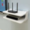 FACULX Floating Shelf for TV Components Wall Hanging Rack Router Game Consoles Home WiFi Wall-Mounted Cabinet Media Console Set-top Telephone Remote Floating Shelf 2 Tier Mini Shelf