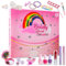 KreativeKraft Adventskalender 2025 Mädchen Countdown Kalender mit 24 Mini Geschenke Ungiftige Kinder Schminke Kosmetik Abziehbarer Nagellack (Beauty)