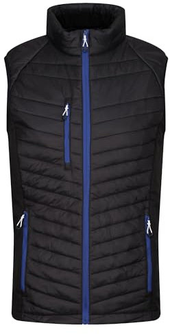 Regatta Professional Mens Navigate Hybrid Gilet Body Warmer, Blk/NewRoyal, L EU