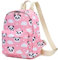 Yusudan Mini-Rucksack für Damen und Mädchen, kleiner Rucksack für Teenager, Kinder, Schule, Reisen, Panda Pink, Modern