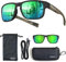Eye Am Sportbrille für Damen & Herren – Sonnenbrille für Sport, Laufen, MTB & Outdoor Modell: QOOL Times Lifestyle (F11KGF-YGR)