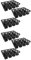 Angoily 6PCS 12 Cell Plants Nursery Trays for 2.7 inch or 3 inches Square pots, Holding and Carry Small Square pots with a Plug for Drainage (Without Pots)