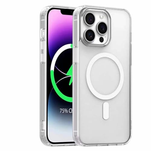 S.Dawezo Hülle für iPhone 11 Pro 5,8 Zoll Kompatibel mit MagSafe, Durchsichtig Matt Handyhülle Rückseite Schutzhülle, Stoßfest Militärschutz, Kratzfest Magnetic Case für iPhone 11 Pro,Klar