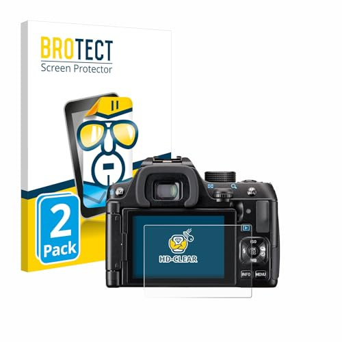 BROTECT Schutzfolie für Pentax KF | 2 Stück Transparenter Displayschutz Made in Germany Klare Displayschutz-Folie Clear Einfache Montage Case-Friendly