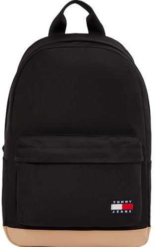 Tommy Jeans Tjm Ess Daily Dome Backpack Am0Am13356, Zaino Adulto, Black (Black), OS