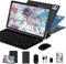 SUAAT 2024 Newest Tablet 10 Pulgadas 20GB RAM+128GB ROM (1TB TF), Android 14 Octa-Core, WiFi 6, Bluetooth 5.0, 6000mAh, GMS Certified, 8MP+5MP, Tablet PC con Funda, Teclado y Ratón