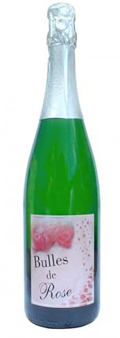 TERRE DE ROSE - Bulles de rose 75cl crémant à la rose - produits artisanaux français - made in France - effet et goût garantis - produits à base de rose - bonbons artisanaux