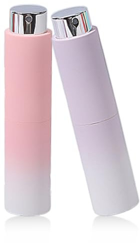 EYVRPAU 2 unidades Atomizador de Perfume Recargable con Embudo, Boquilla y Gotero, Spray Pulverizador Fino para Mujer y para Hombre (8ml)