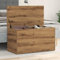 Artisan Truhe aus Eichenholz, 84 x 42 x 46 cm, aus Holzwerkstoff