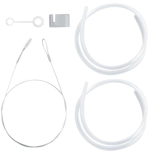 BOXOB Silicone Extra Long Straws, Reusable, Length Adjustable, Compatible with Stanley 40 & 30 oz Tumblers, 5 Count